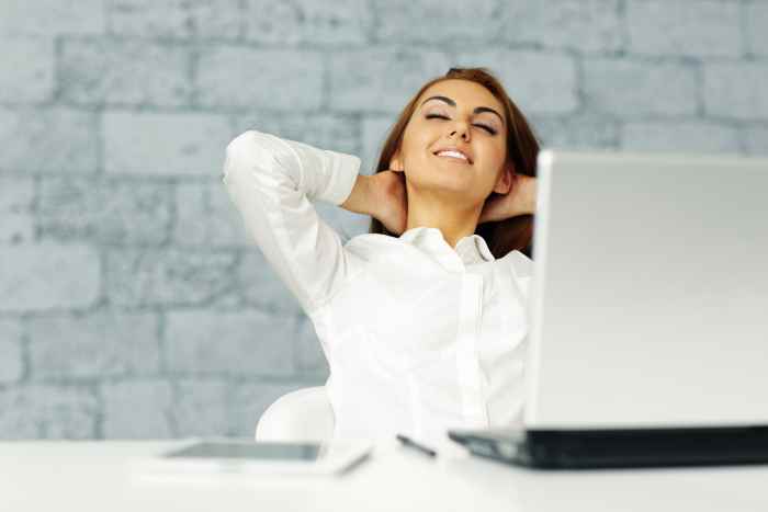 You may feel awkward doing stretching exercises at your desk