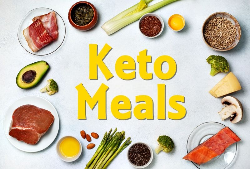 Keto meals. Remember: the keto diet is all about protein moderation.